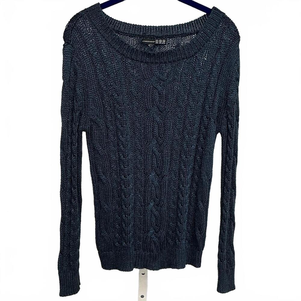 Atmosphere Women’s Navy Cable Knit Sweater